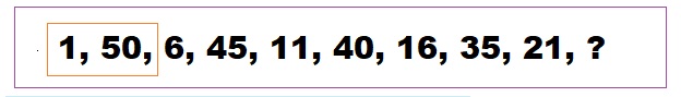 Number Pattern Aptitude Test Sample Question-2
